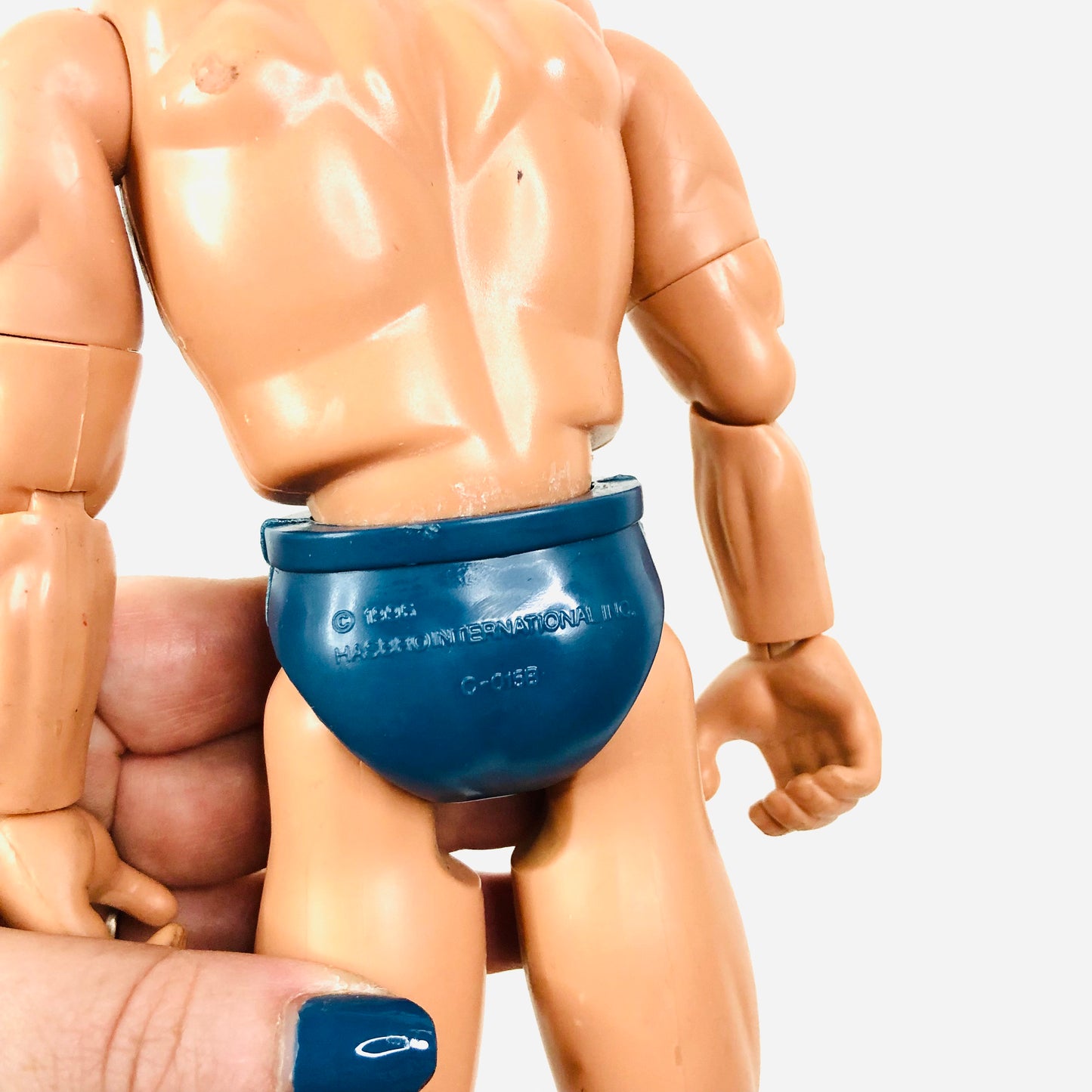 Vintage 1996 Action Man Figure - Hasbro - Teal Trunks & Bicep Tattoo - Retro 12"