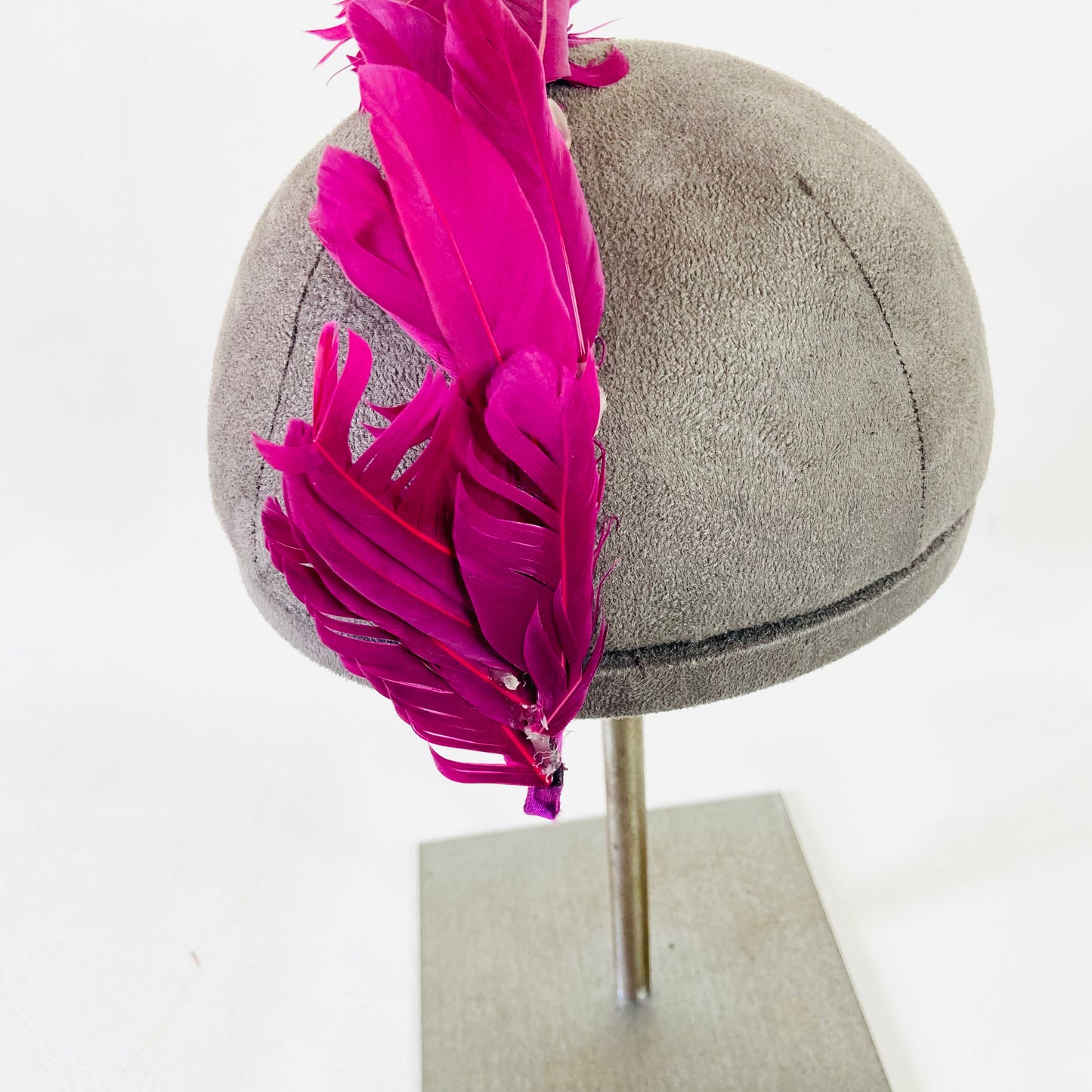 Zara | Fuchsia Pink | Feathered Fascinator Headband Headpiece | Size S M | New with Defects