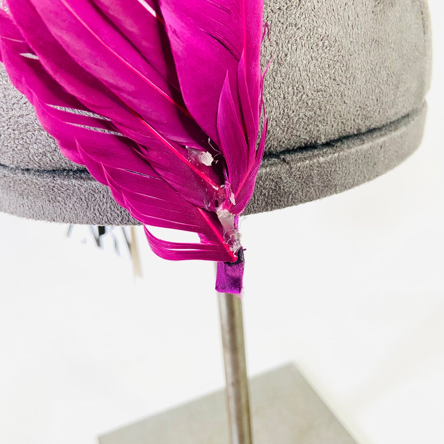 Zara | Fuchsia Pink | Feathered Fascinator Headband Headpiece | Size S M | New with Defects