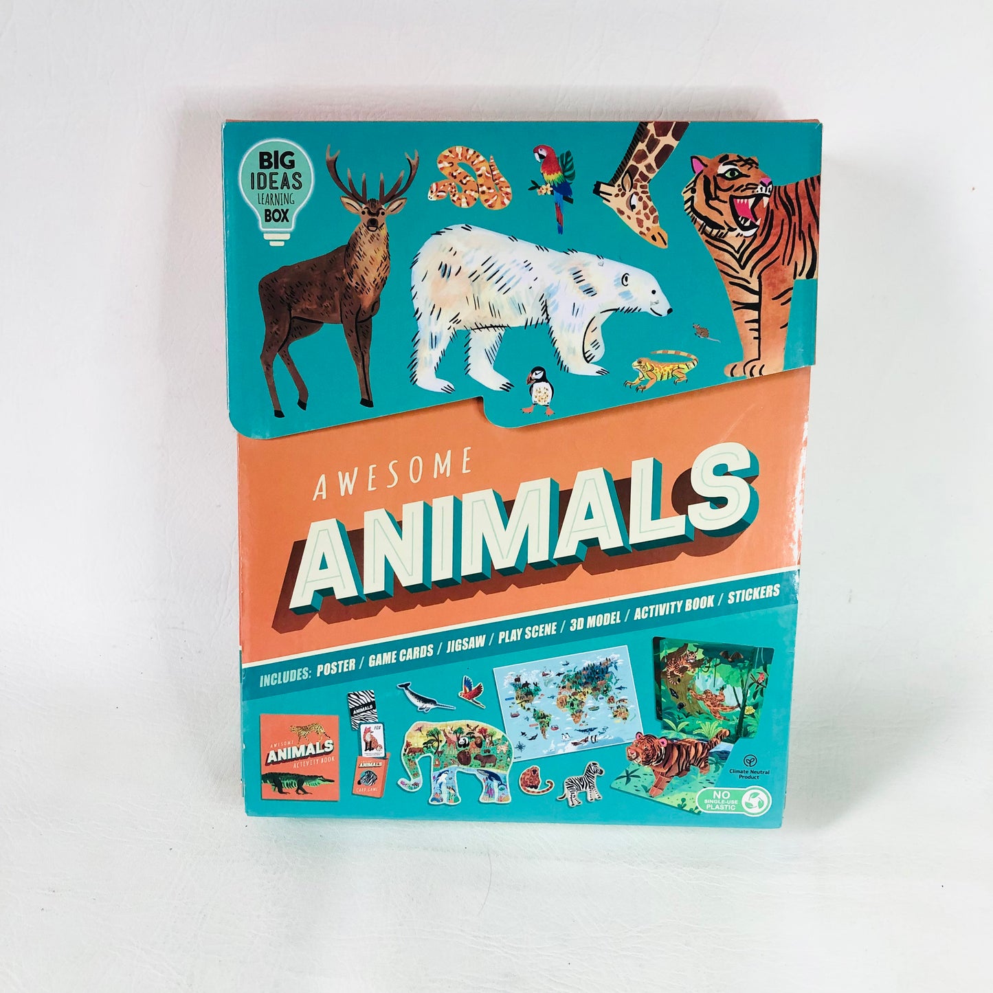 Awesome Animals: Big Ideas Learning Box for Children Puzzle Book Game RRP £19.99