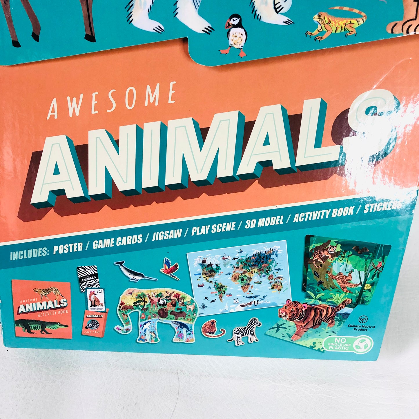 Awesome Animals: Big Ideas Learning Box for Children Puzzle Book Game RRP £19.99