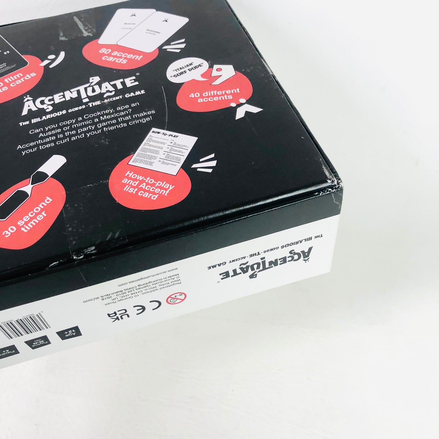 Accentuate Board Game Hilarious GUESS the Accent for Families Game Night