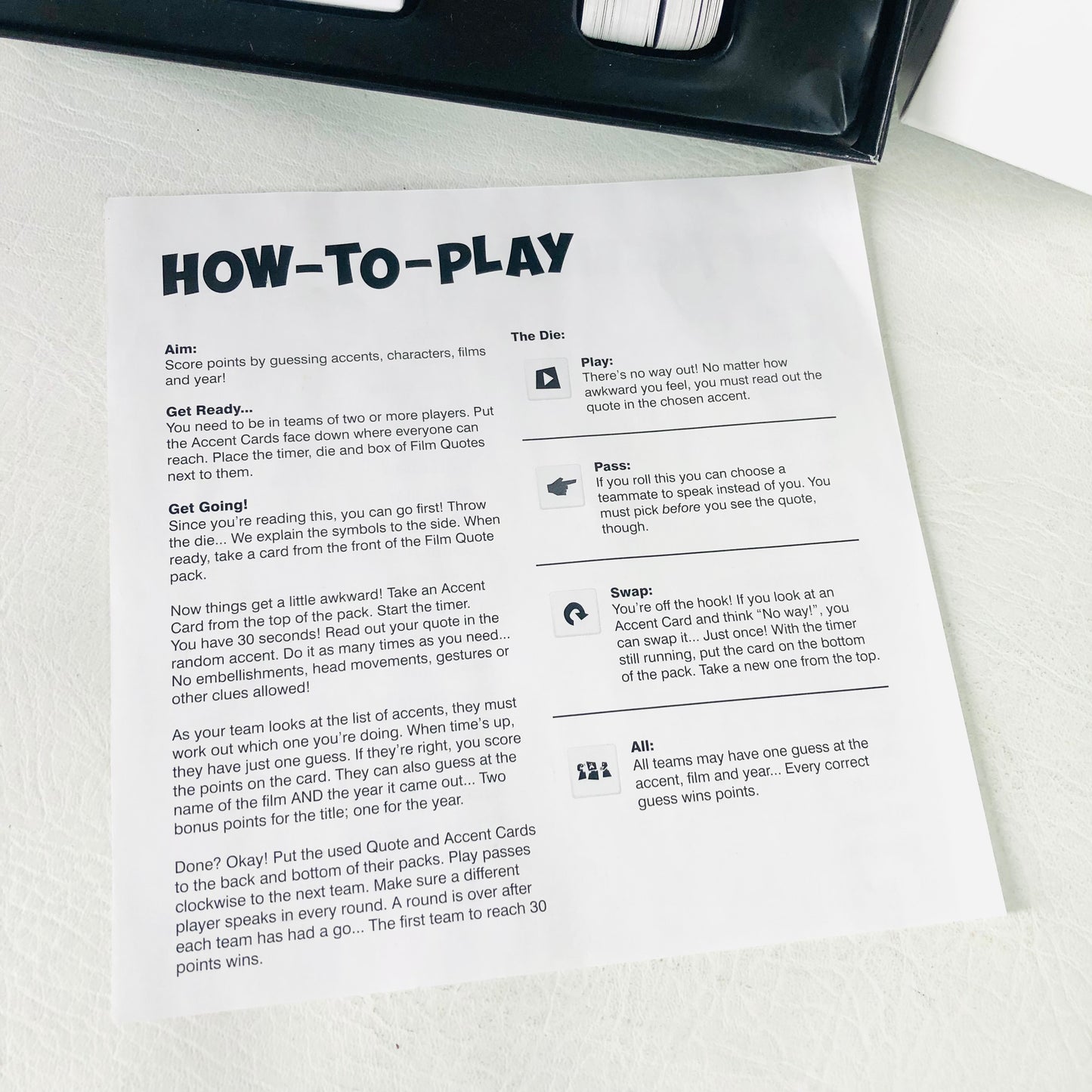 Accentuate Board Game Hilarious GUESS the Accent for Families Game Night