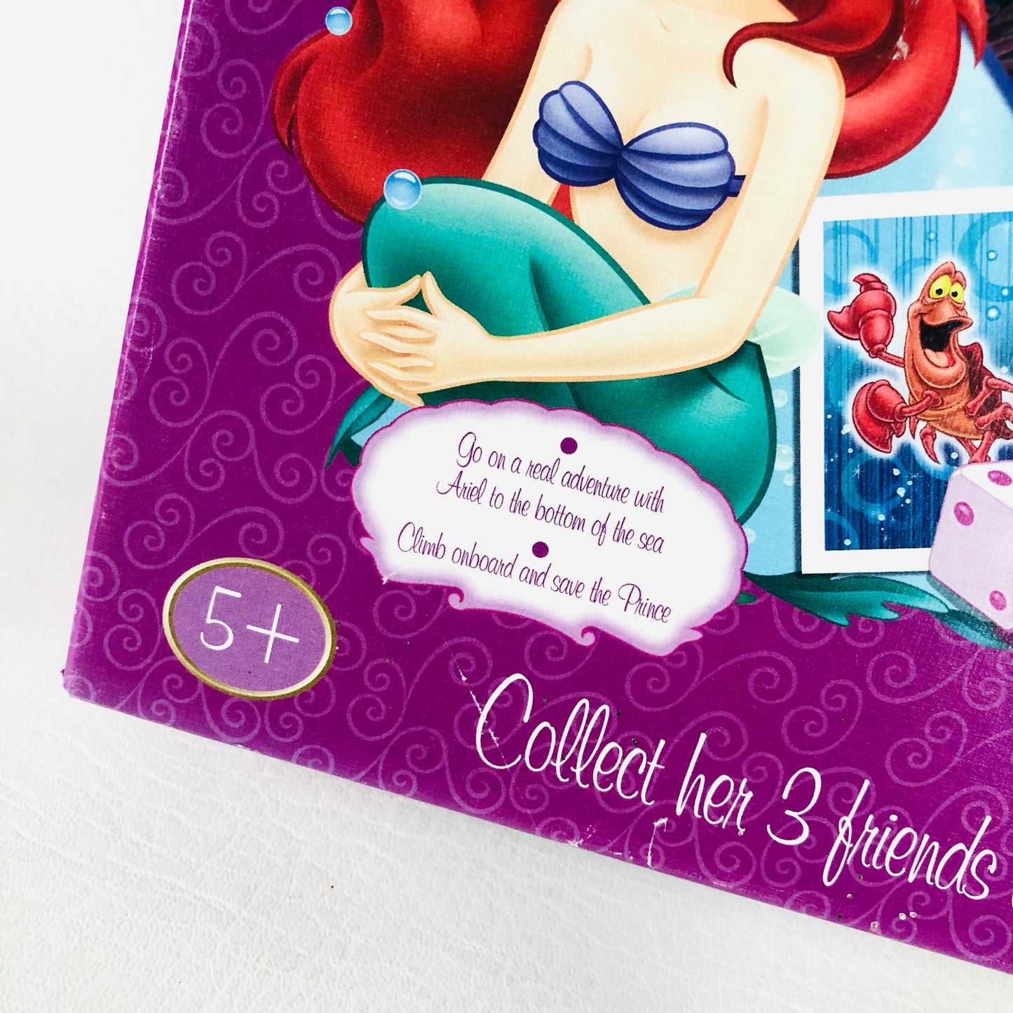 Disney The Little Mermaid Retro Board Game By Jumbo 5+  Missing Instructions