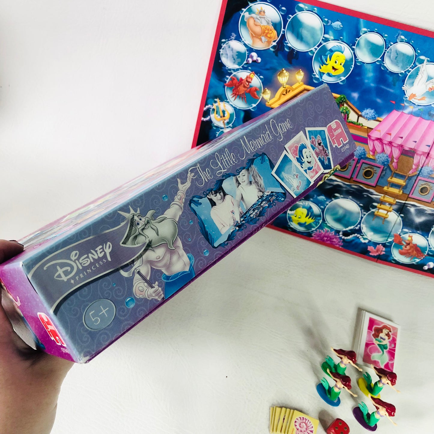 Disney The Little Mermaid Retro Board Game By Jumbo 5+  Missing Instructions