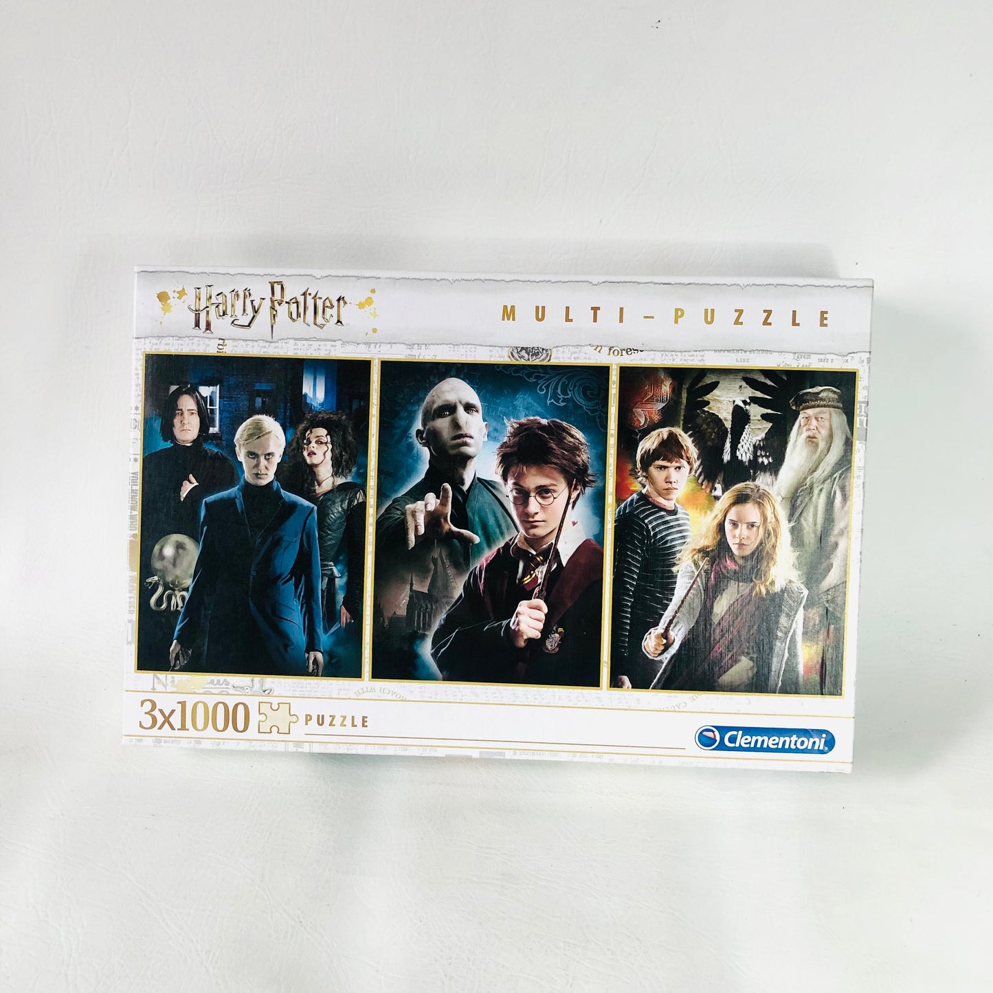 Harry Potter 3 X 1000 Piece Jigsaw Puzzles Clementoni Multi Puzzle (1 Done/2 New & Sealed)