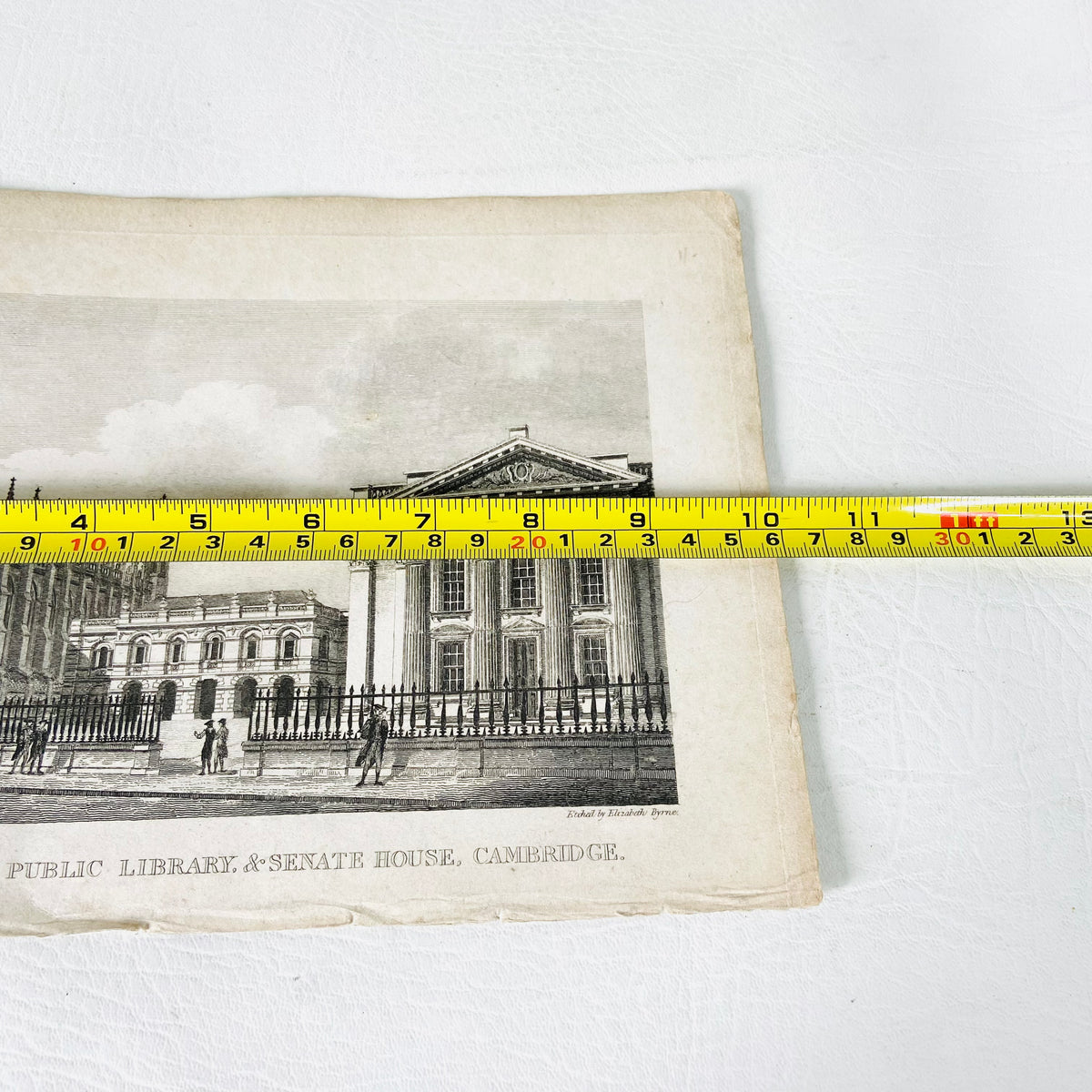 Collection 5X Antique Engravings Paper Prints Cambridge Landmarks (Kings College, Downing College, Trinity College)