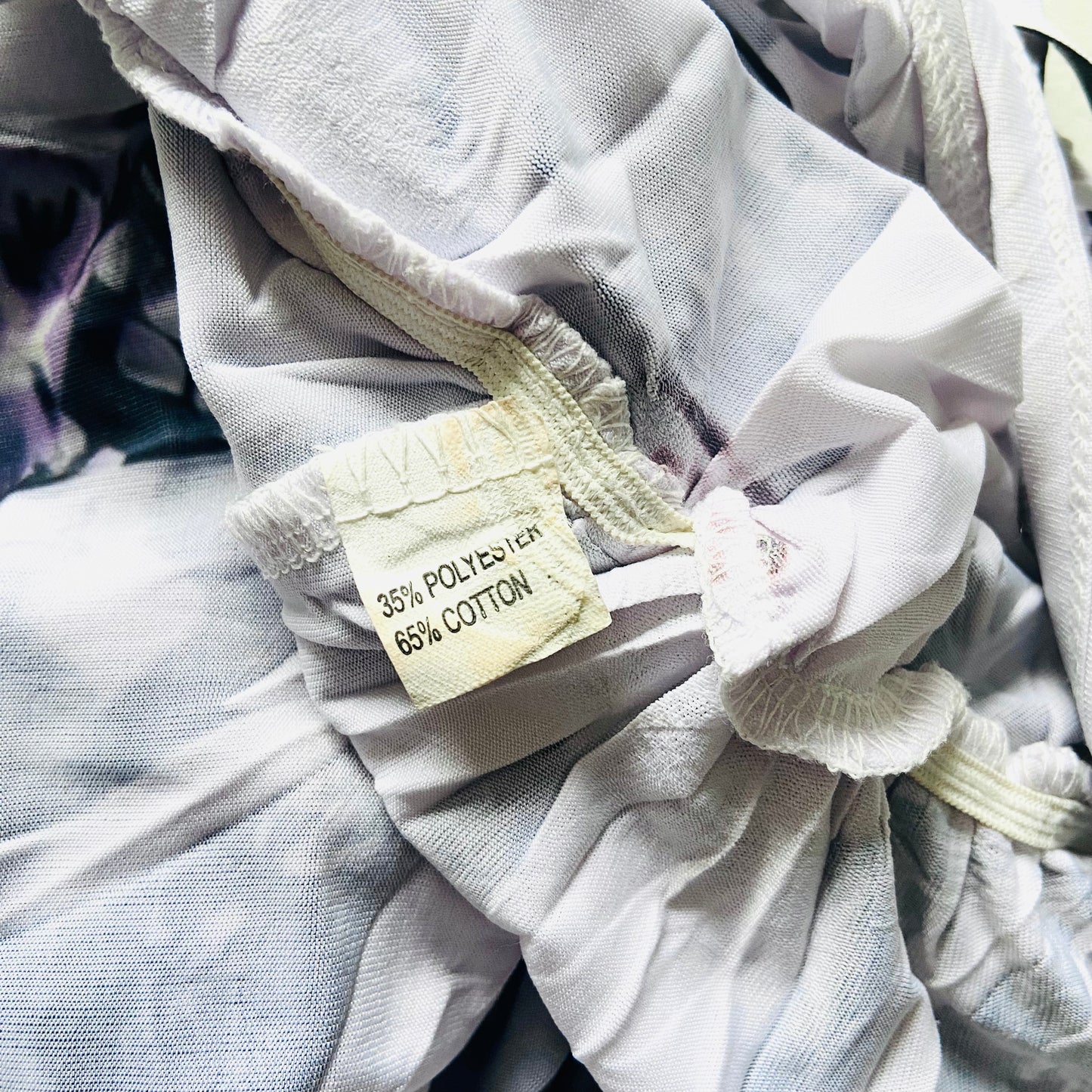 New York Laundry | Grey Lilac | Halterneck Backless Graphic Print Maxi Dress | Size S/M