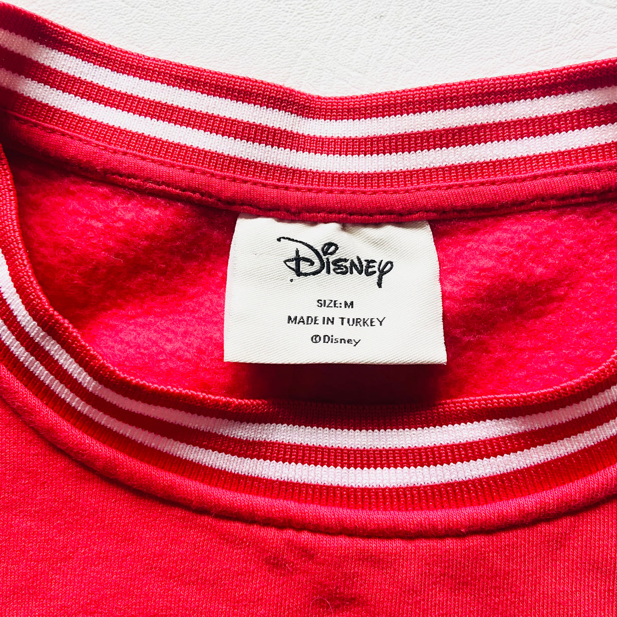 Disney Mickey Mouse | Red | Jersey Sweatshirt | Primark Cares | 1928 Varsity Style | Size Medium