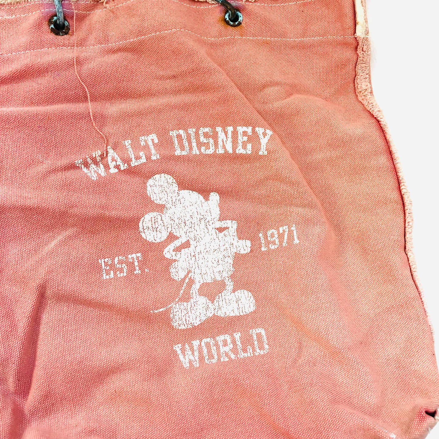 Walt Disney World Est. 1971 Heavy Duty Canvas Tote Bag Pink