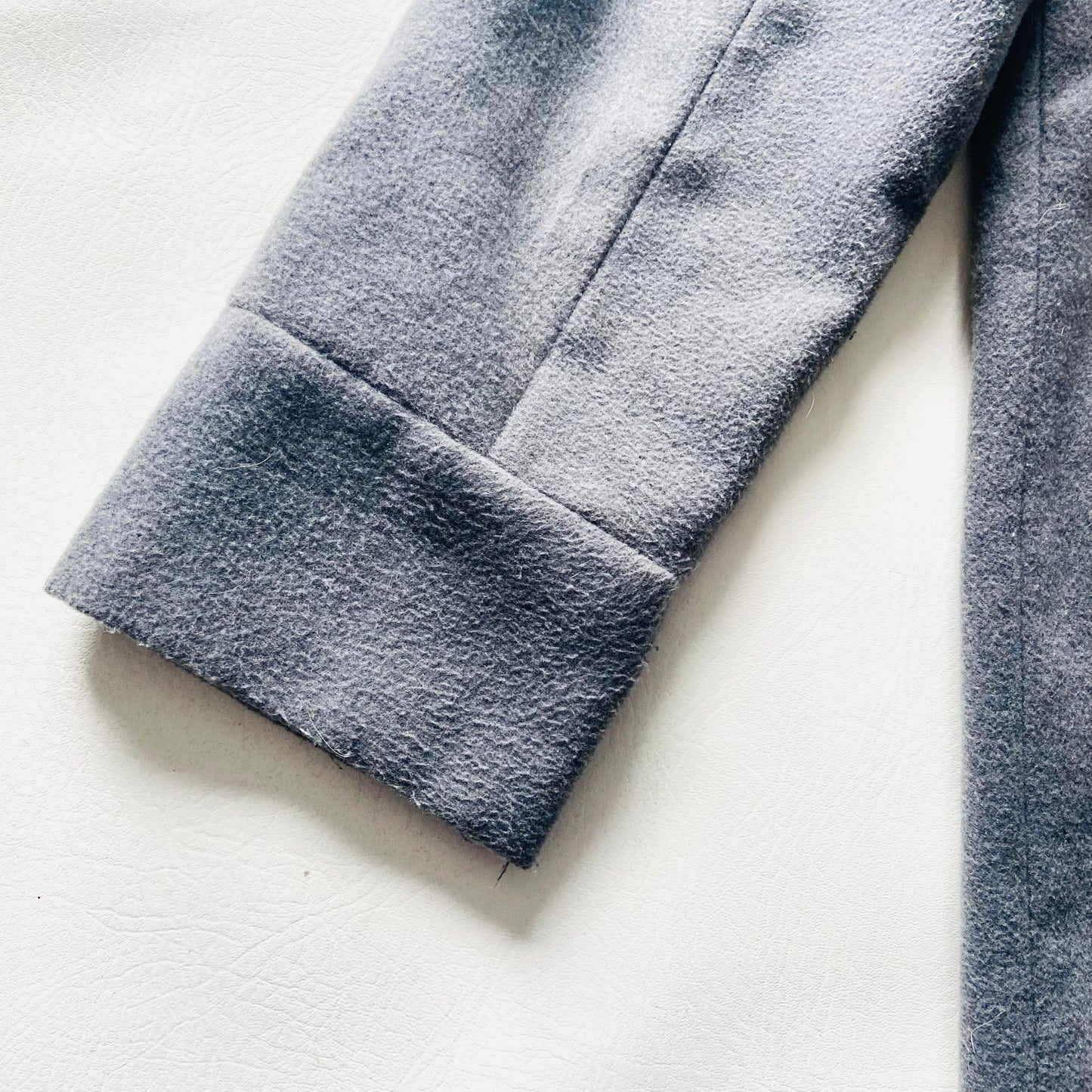 Target Collection | Grey Collarless Duster Coat | Long Minimalist Jacket | Size US 12 (UK 16)