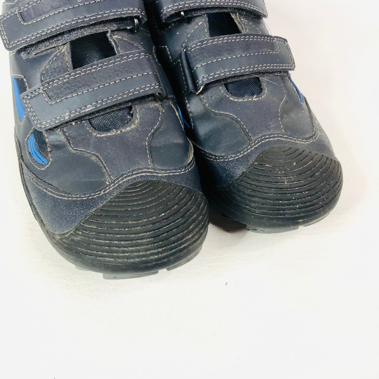 Geox Navy Blue Savage Leather Sneaker Trainers Size 6.5 (EU 40)