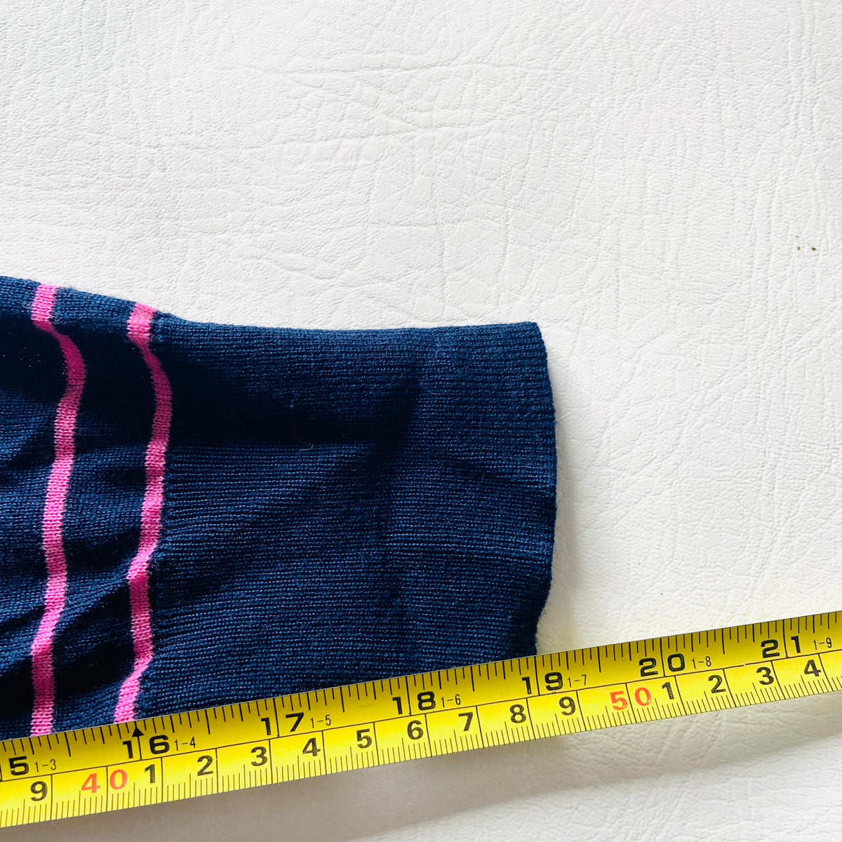 M&S Collection | Pure Merino Wool | Pink & Navy | Striped Roll Neck Jumper | Size 12 | NEW