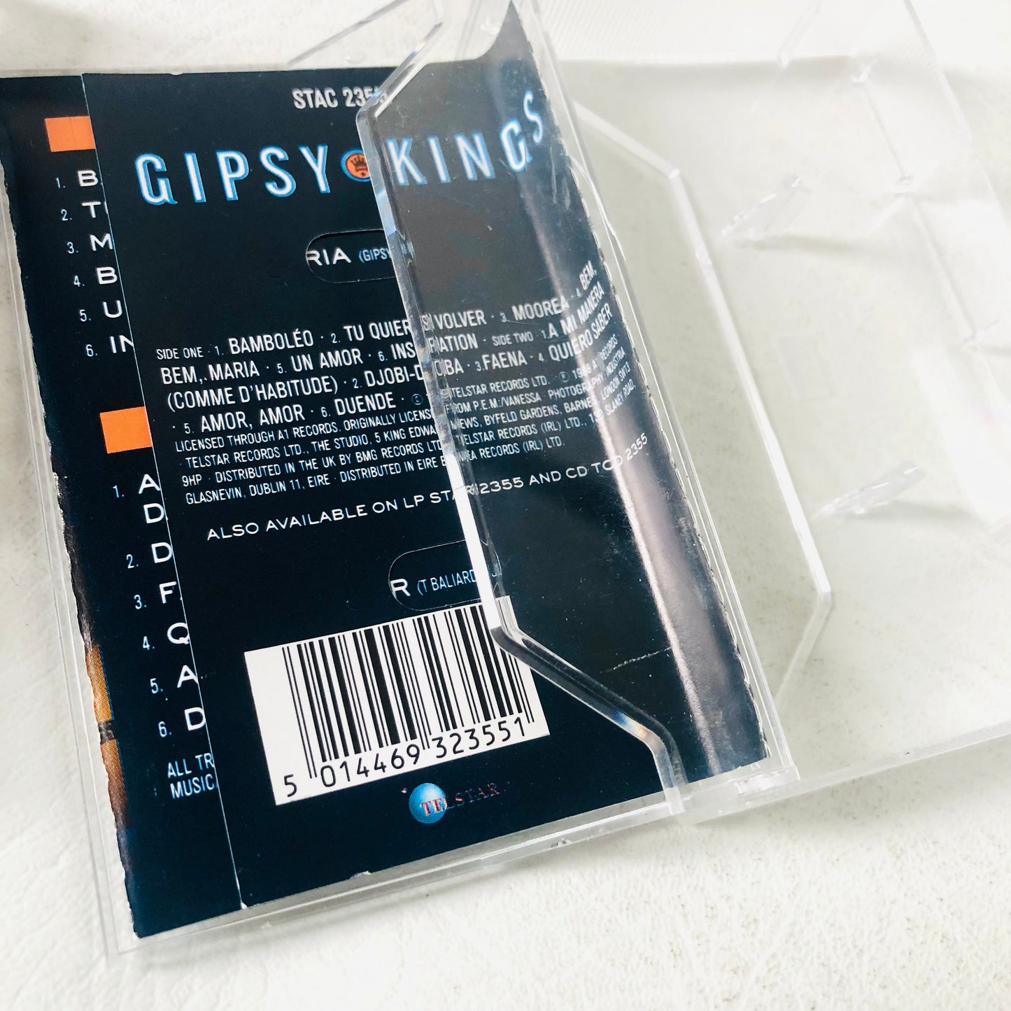 VINTAGE: Gipsy Kings Self-Titled Album Cassette Tape (1988 UK Telstar STAC 2355)