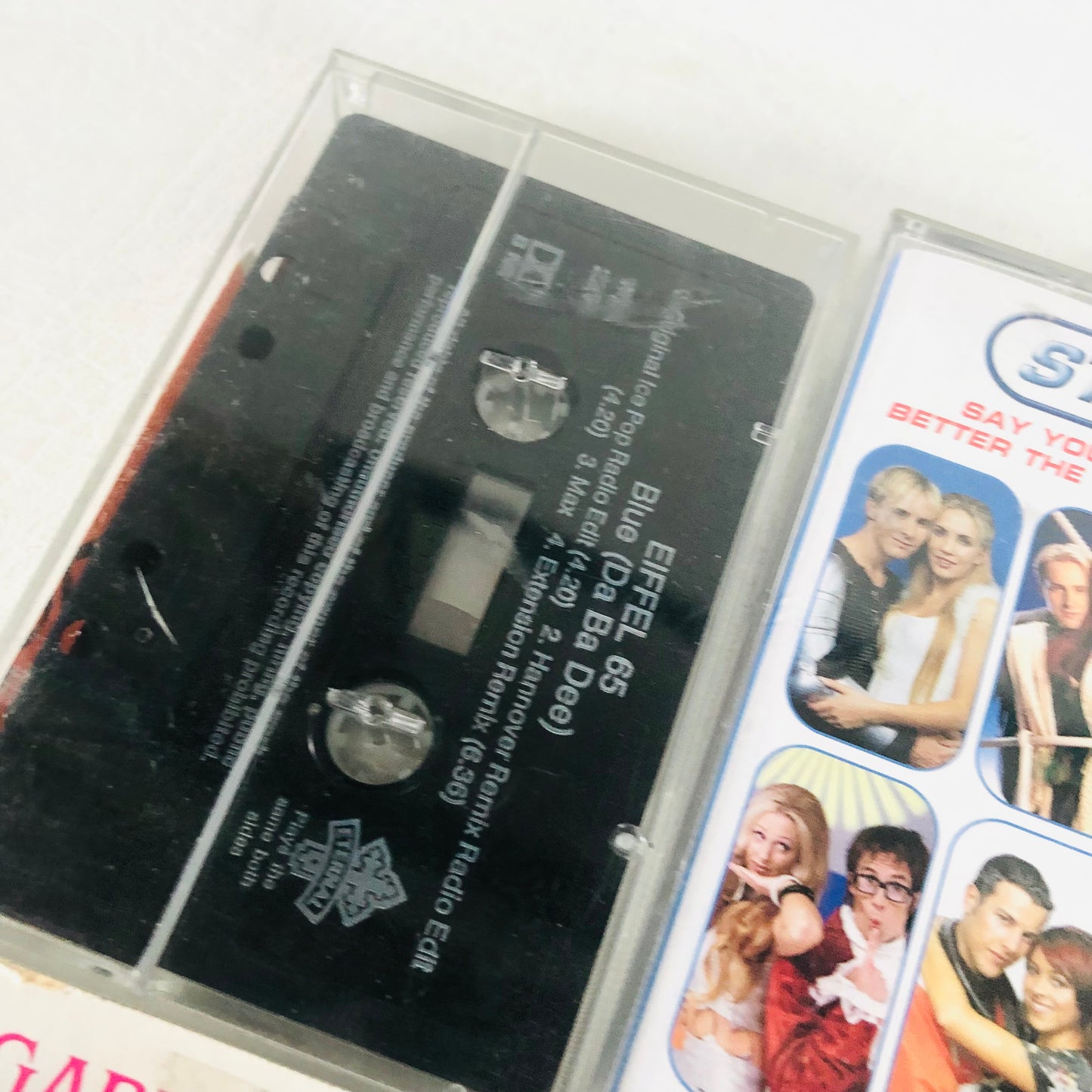 5x 1990s/2000s Pop Music Single Cassette Tape Bundle (Steps Gabrielle Diana Ross Eiffel 65)