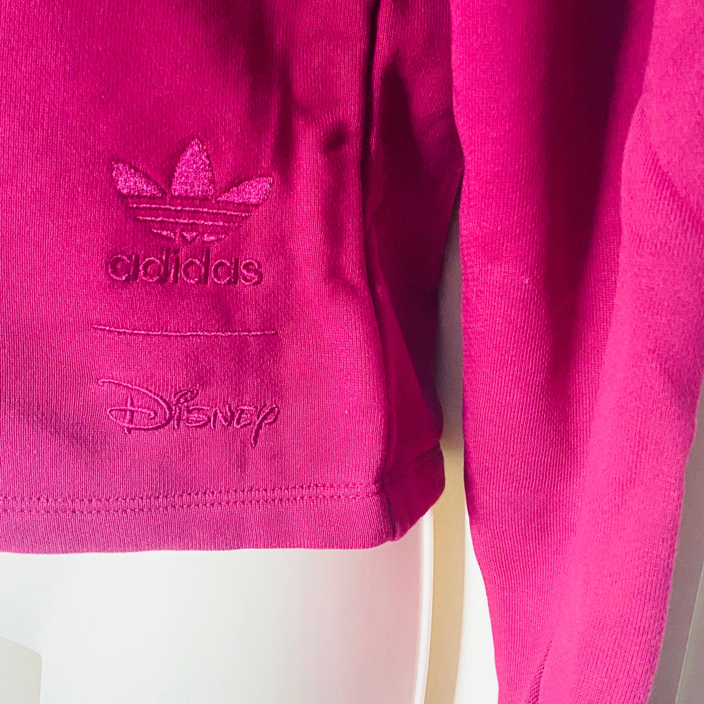 Adidas Originals X Disney Bambi Hoodie Sweatshirt Cropped HE6875 Burgundy Size 6
