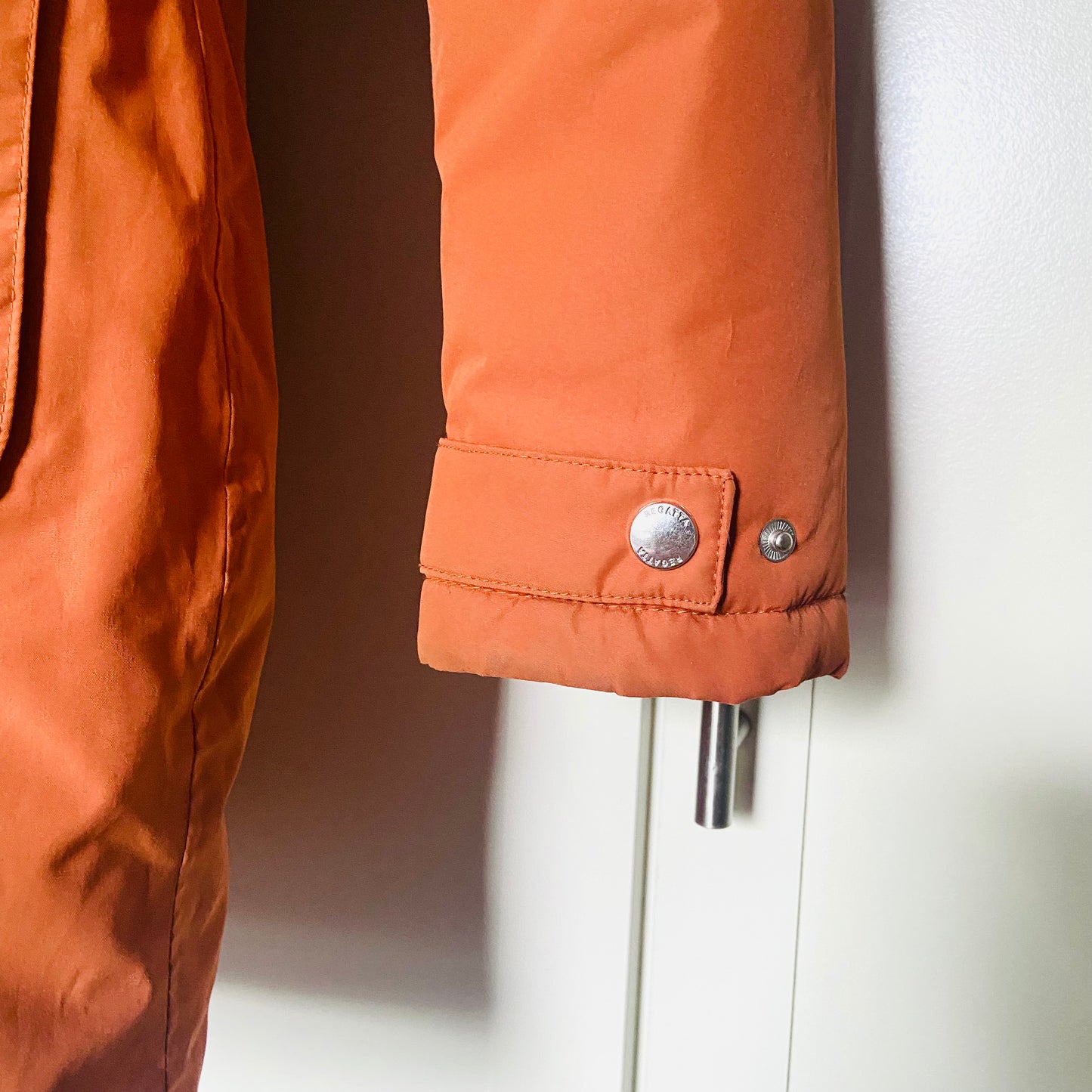 Regatta | Voltera Waterproof Insulated Heated Parka Coat | Burnt Orange | Faux Fur Hood | Size 10