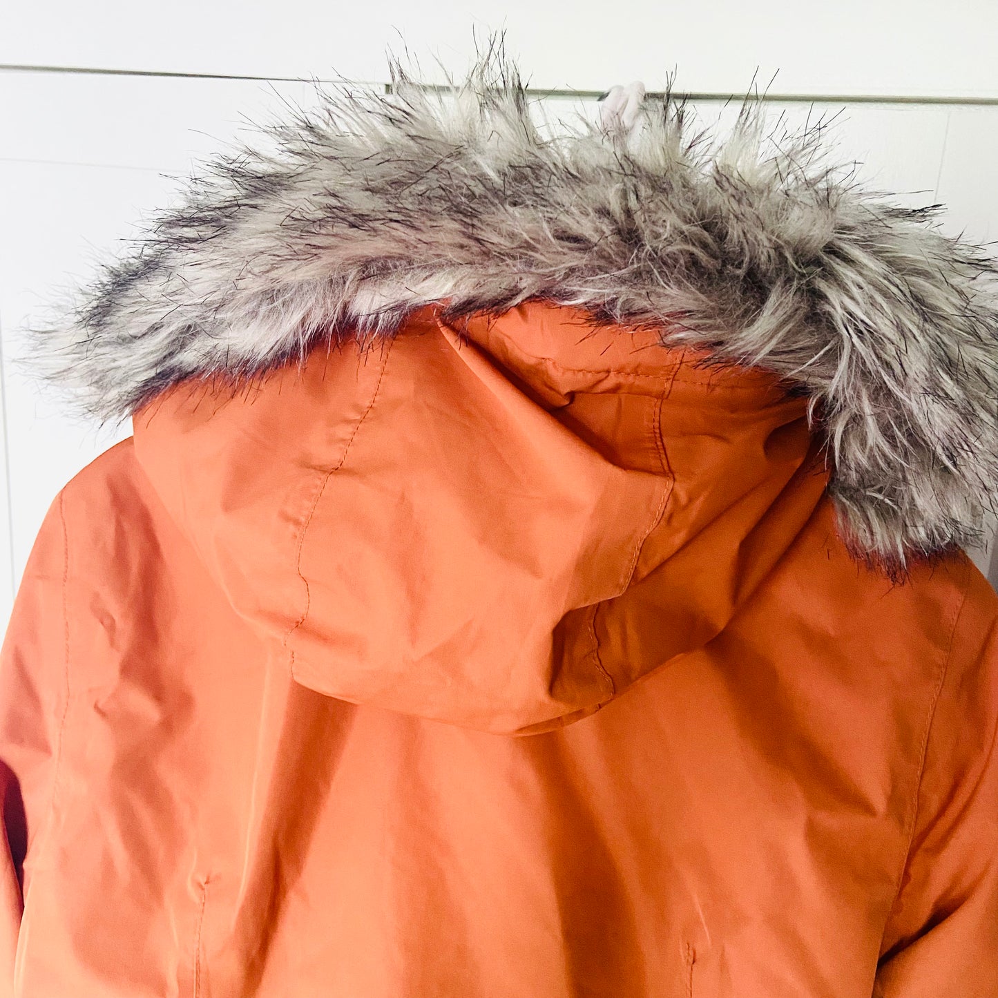 Regatta | Voltera Waterproof Insulated Heated Parka Coat | Burnt Orange | Faux Fur Hood | Size 10
