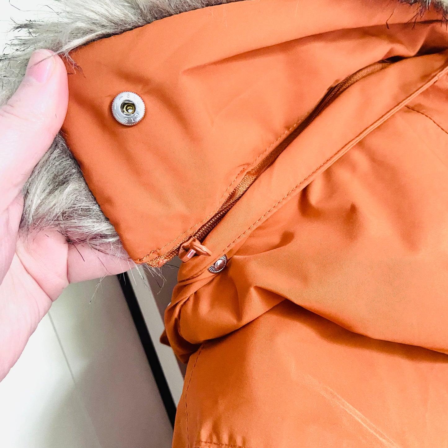 Regatta | Voltera Waterproof Insulated Heated Parka Coat | Burnt Orange | Faux Fur Hood | Size 10
