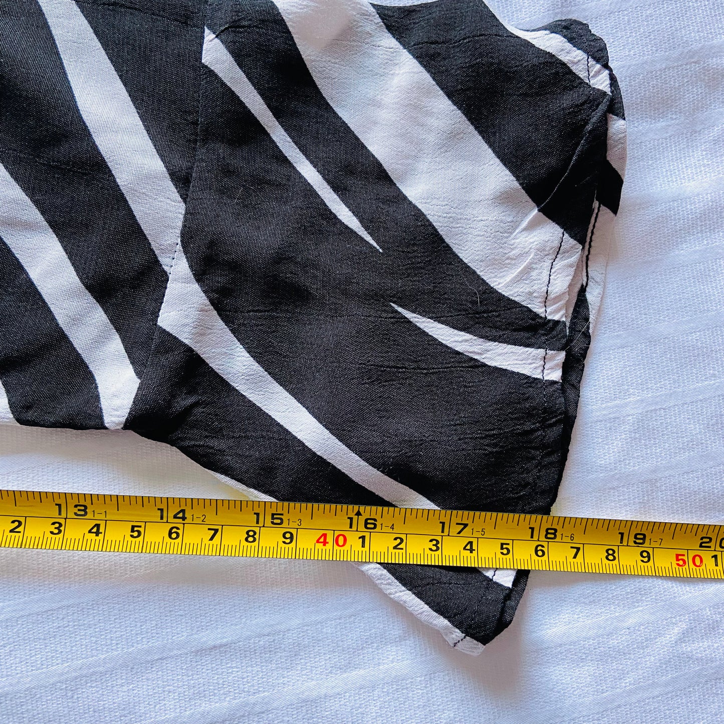 Sosander | White & Black | Abstract Zebra Print | Wrap Front Blouse | Size 14