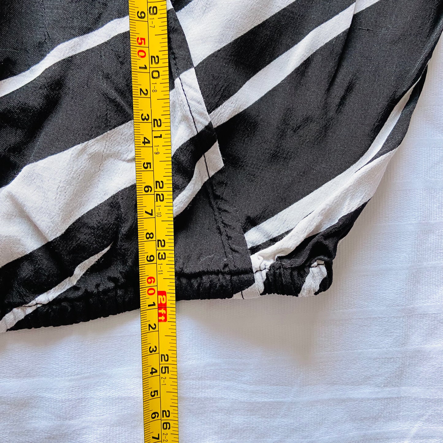 Sosander | White & Black | Abstract Zebra Print | Wrap Front Blouse | Size 14