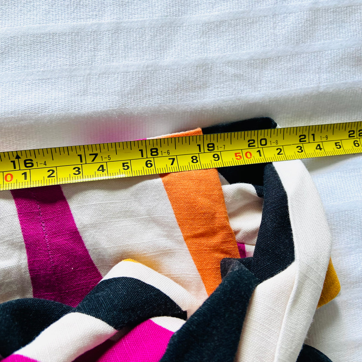 FW Bridge | Multicolour (Pink, Orange, White, Black) | Wave Stripe Midi Wrap Skirt | Tie Waist | Size 20