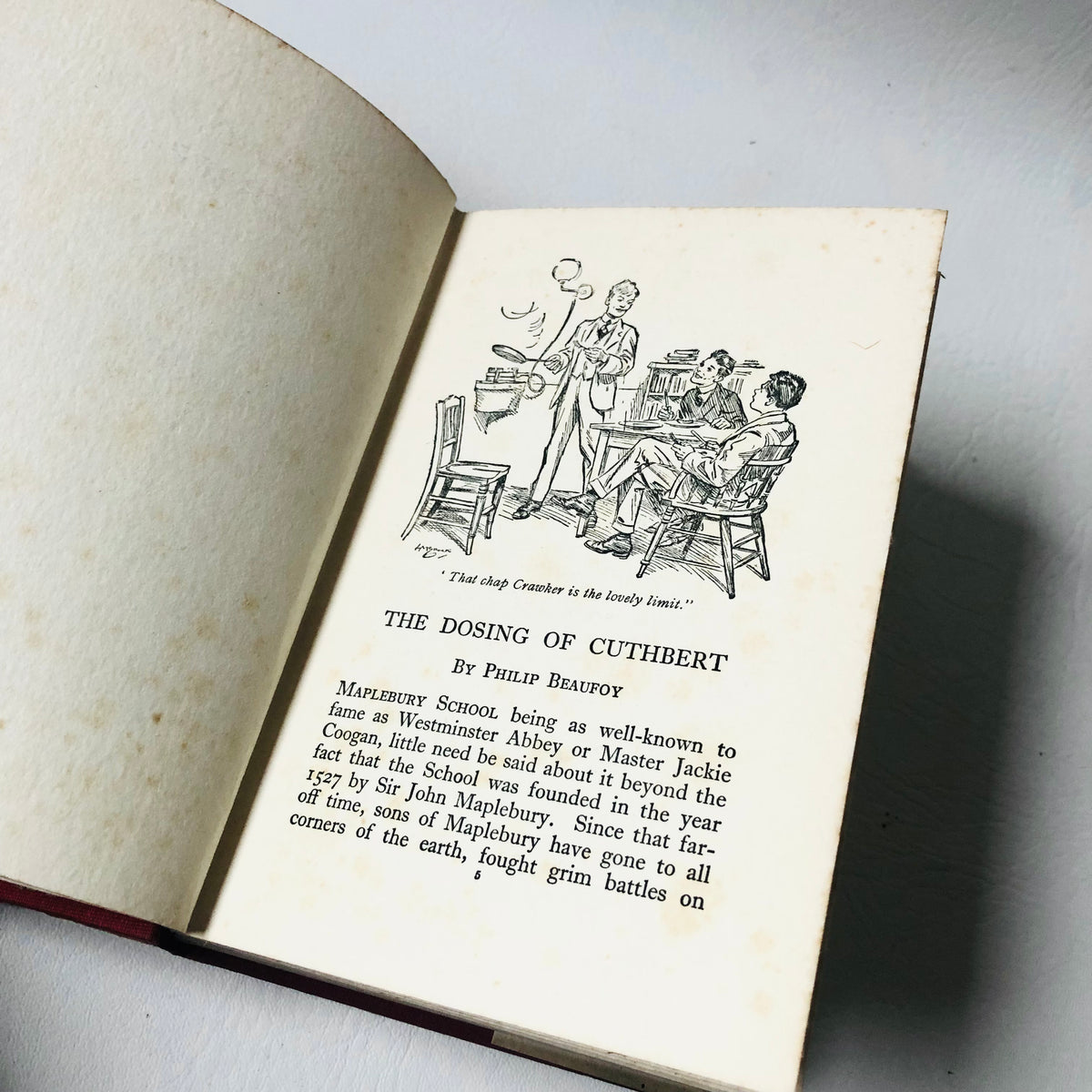 The Dosing of Cuthbert - Philip Beaufoy -1920s Hardback Book With Dust Cover