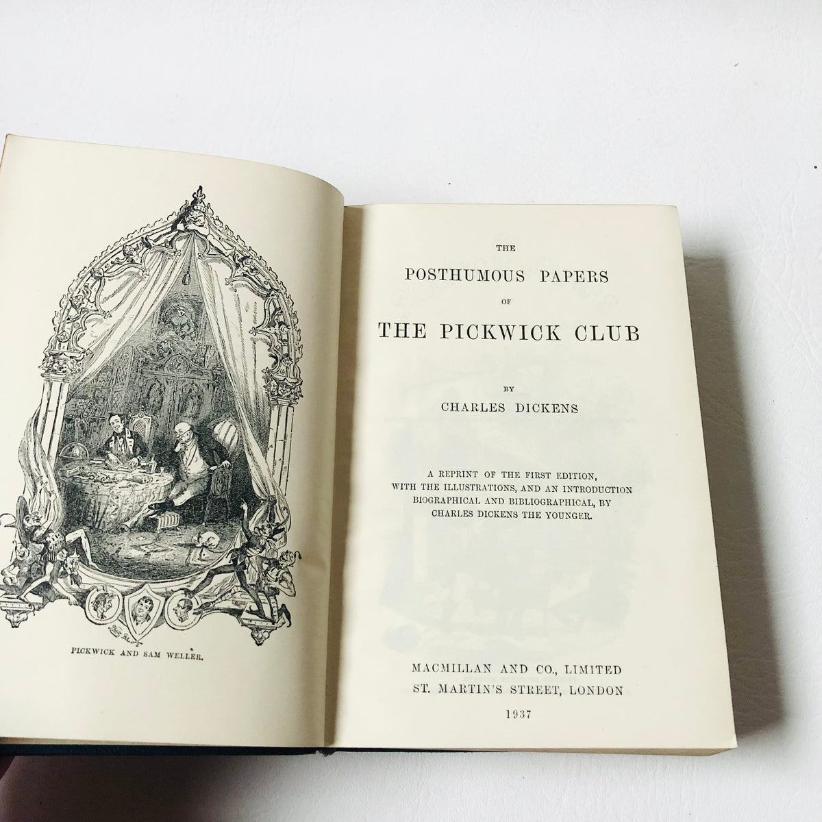 Charles Dickens: The Pickwick Papers, 1937 Macmillan Wilson Memorial Prize Book