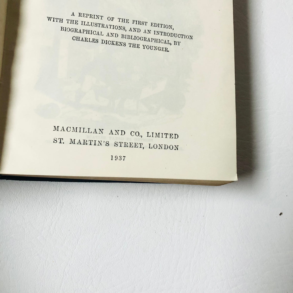 Charles Dickens: The Pickwick Papers, 1937 Macmillan Wilson Memorial Prize Book