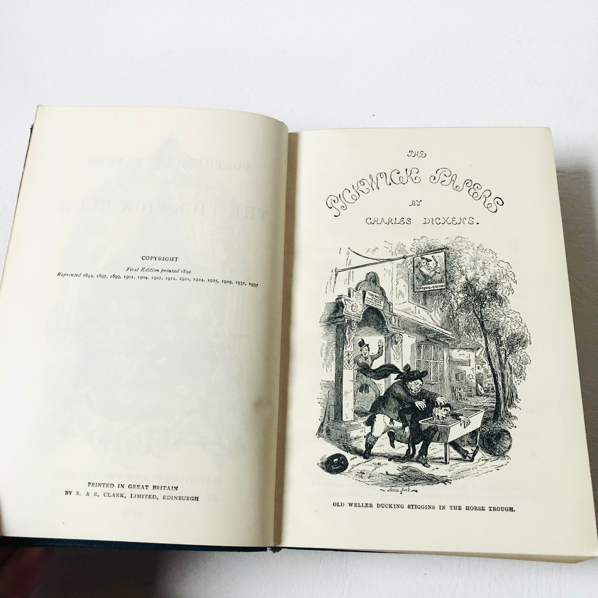 Charles Dickens: The Pickwick Papers, 1937 Macmillan Wilson Memorial Prize Book