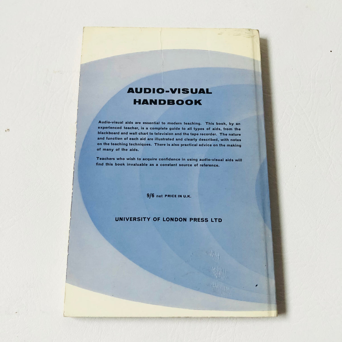 Audio-Visual Handbook Ralph Cable 1965 Education Media University of London