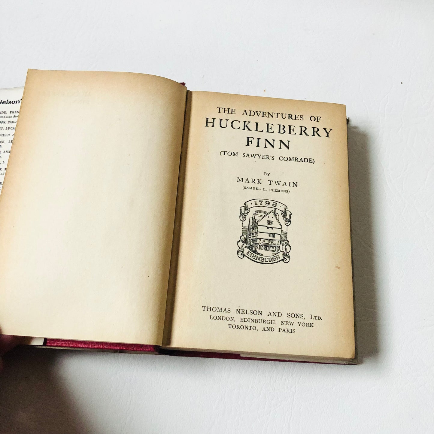 Vintage The Adventures Of Huckleberry Finn by Mark Twain Hardback with Dustcover