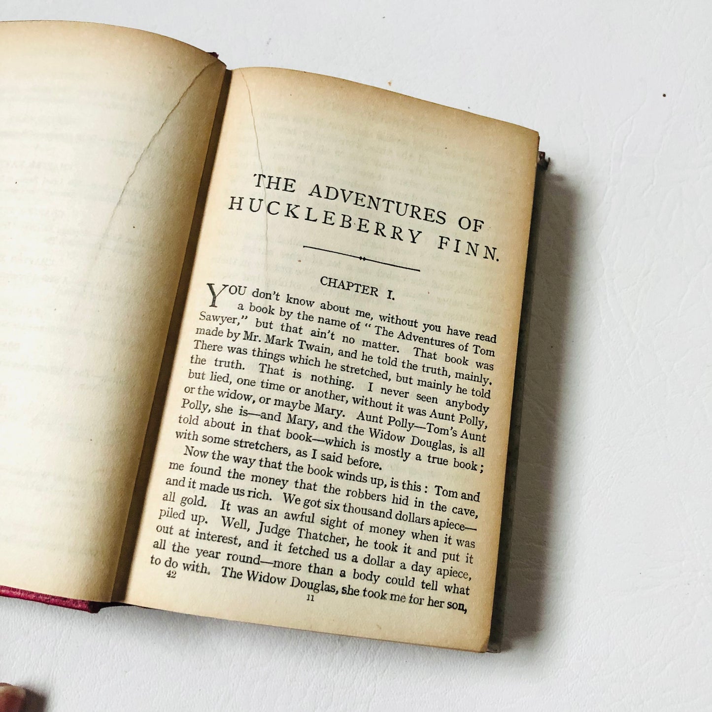 Vintage The Adventures Of Huckleberry Finn by Mark Twain Hardback with Dustcover