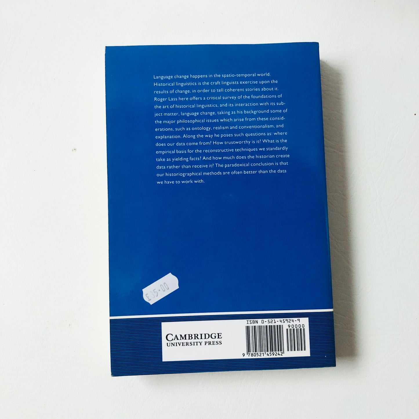 Cambridge Studies in Linguistics Historical Linguistics and Language Change - Roger Lass