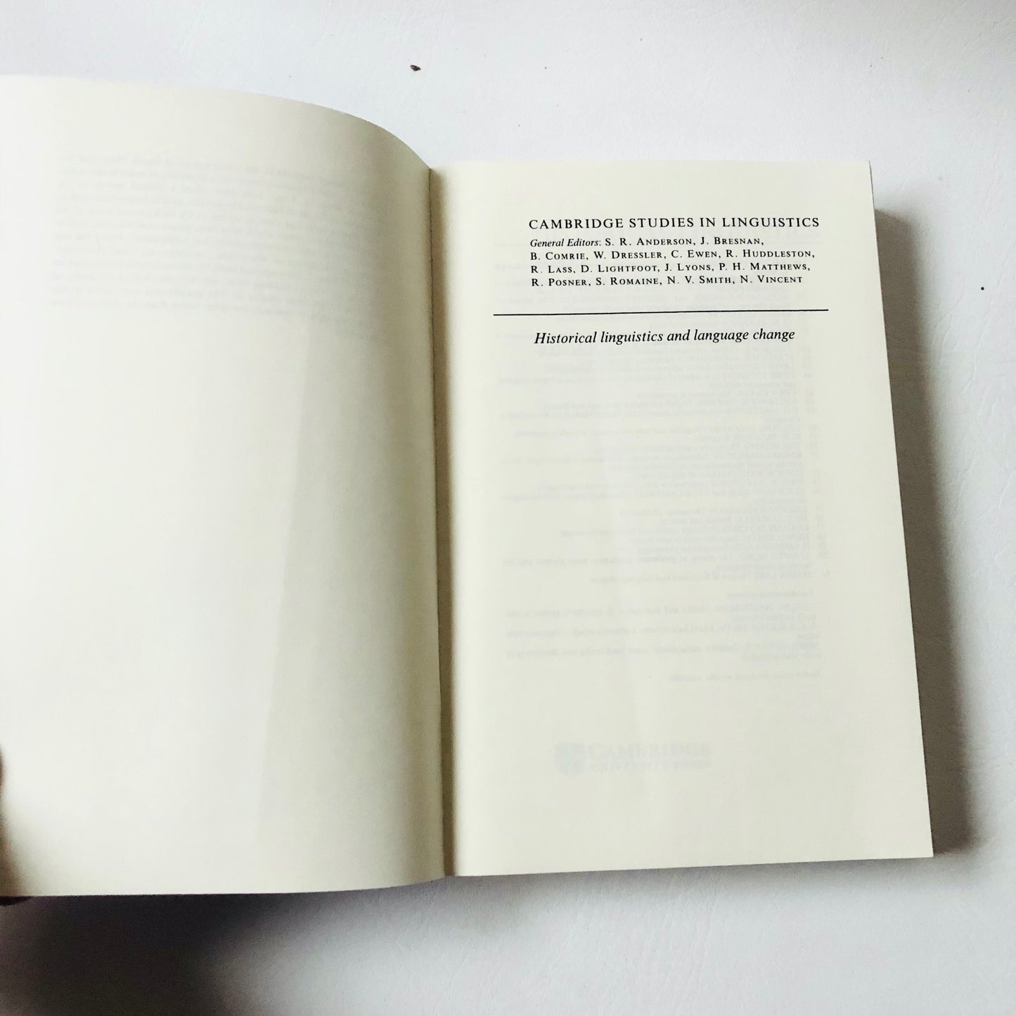 Cambridge Studies in Linguistics Historical Linguistics and Language Change - Roger Lass