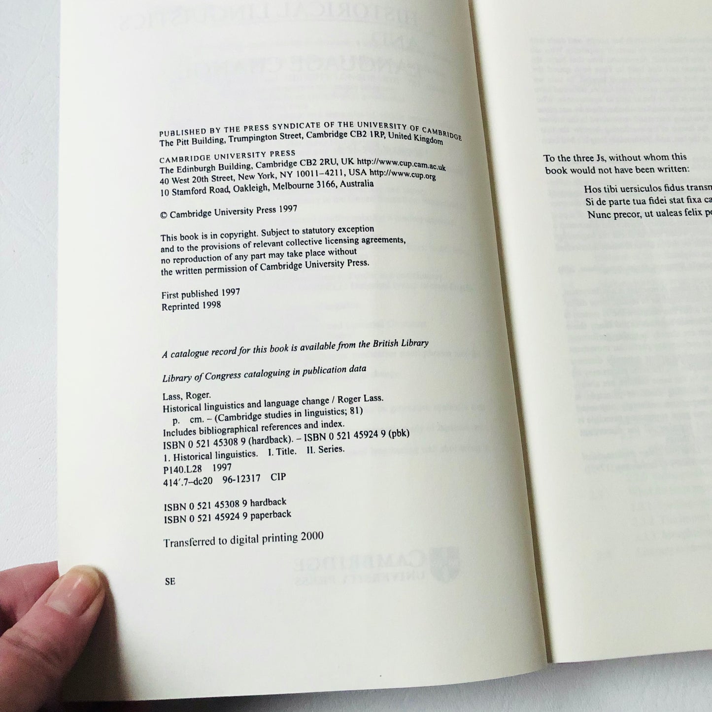 Cambridge Studies in Linguistics Historical Linguistics and Language Change - Roger Lass