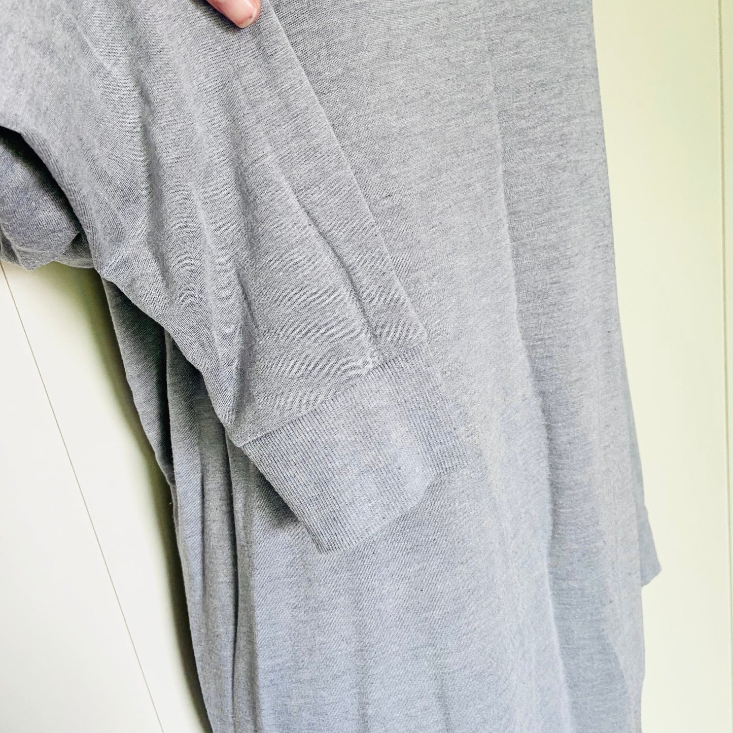 Cynthia Rowley | Grey | Sweatshirt Jumper Tunic Dress | Pleated White Skirt | Long Sleeve | Size Medium