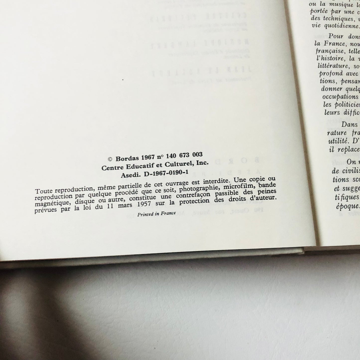 Les Grandes Etapes De La Civilisation Francaise 1967 Hardcover Jean Thoraval