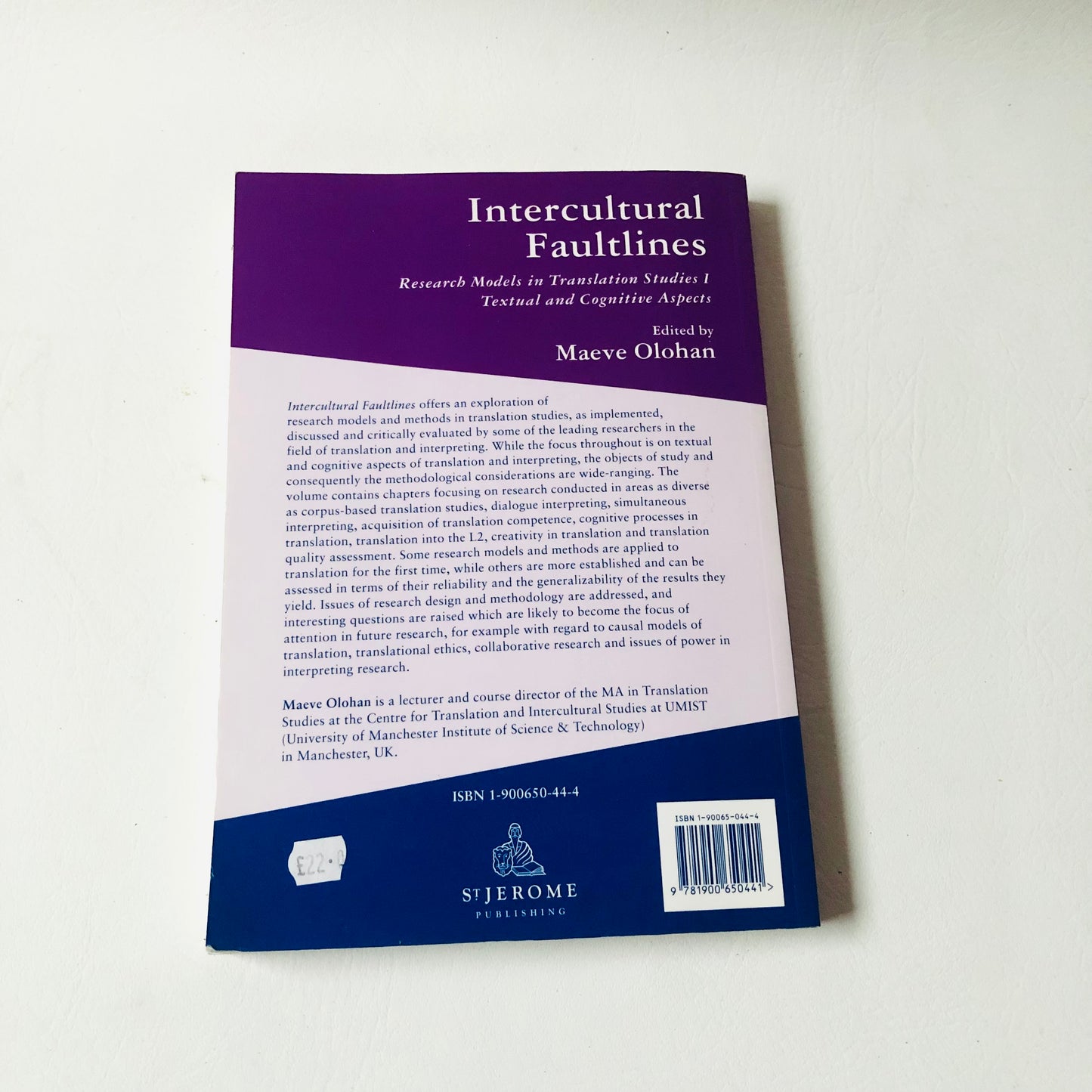 Intercultural Faultlines: Research Models in Translation Studies: V.1 - Maeve Olohan