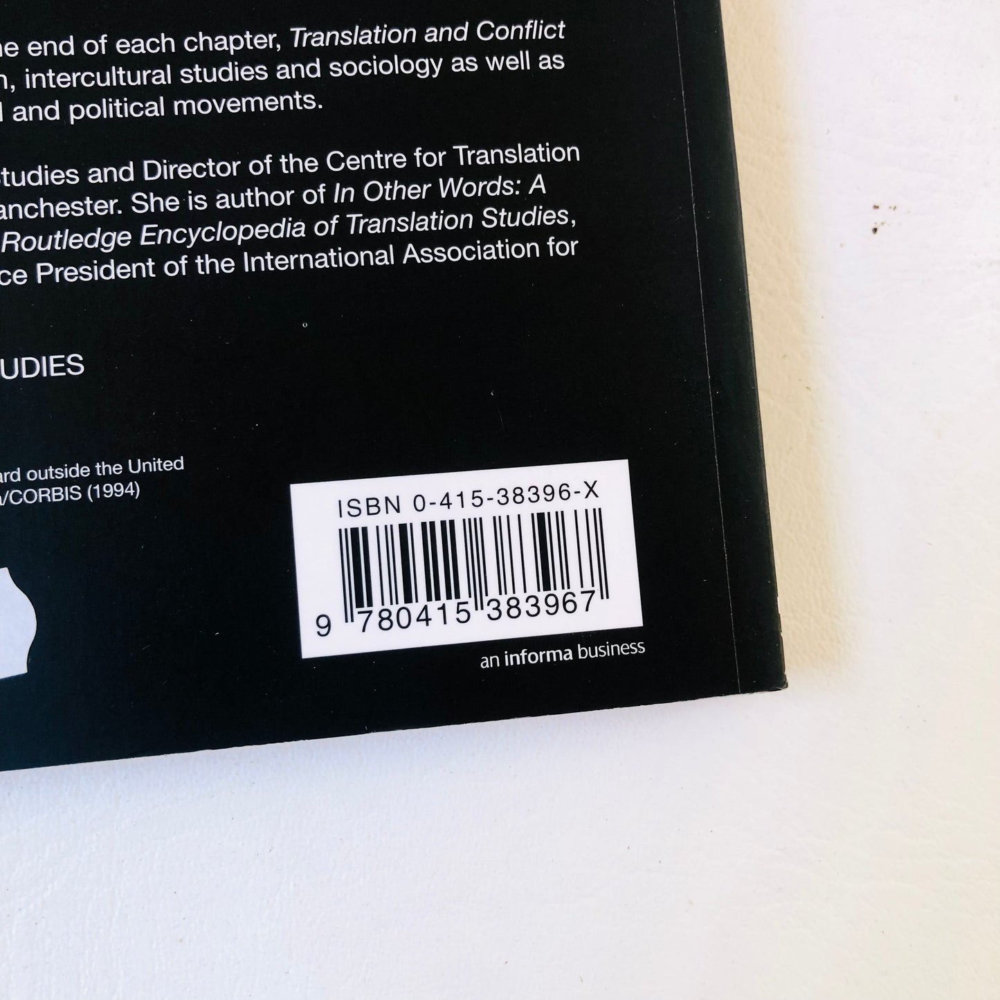 Translation and Conflict Mona Baker Routledge 2006 Paperback Book