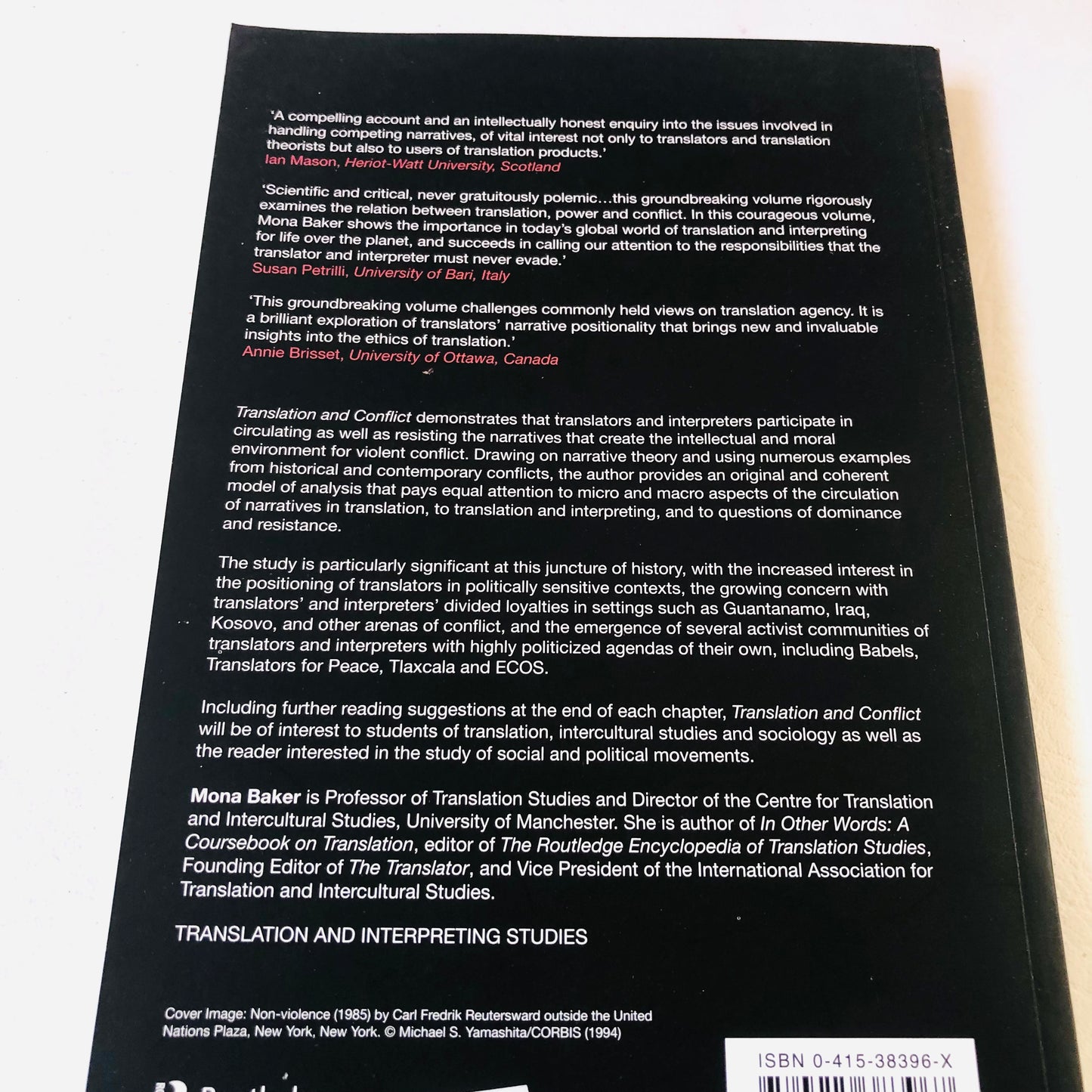Translation and Conflict Mona Baker Routledge 2006 Paperback Book