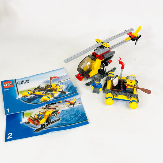 LEGO CITY: In-Flight Helicopter and Raft (2230) 100% Complete with Instructions & Minifigures