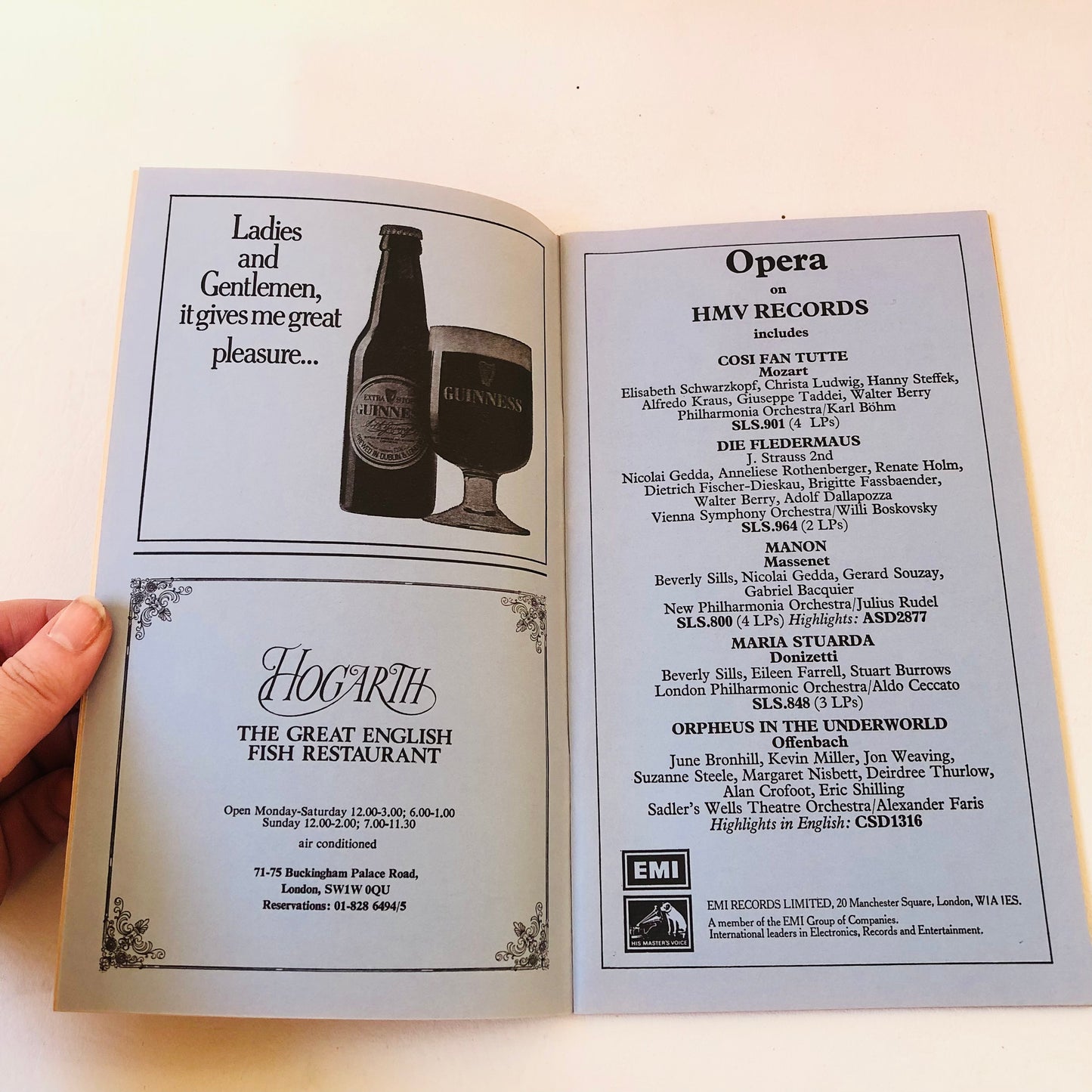 12x Sadler's Wells Opera at London Coliseum Programmes Bundle Lot Vintage 1960s/1970s