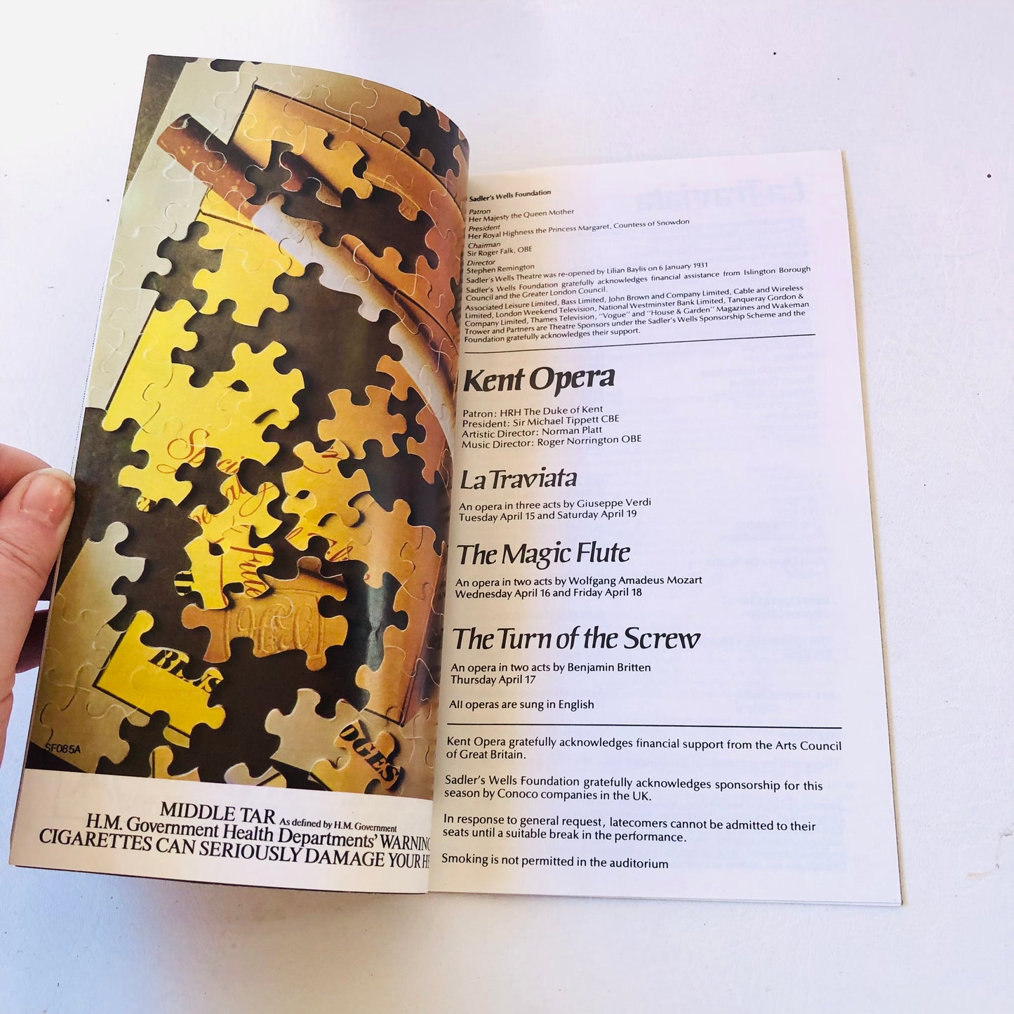 12x Sadler's Wells Opera at London Coliseum Programmes Bundle Lot Vintage 1960s/1970s