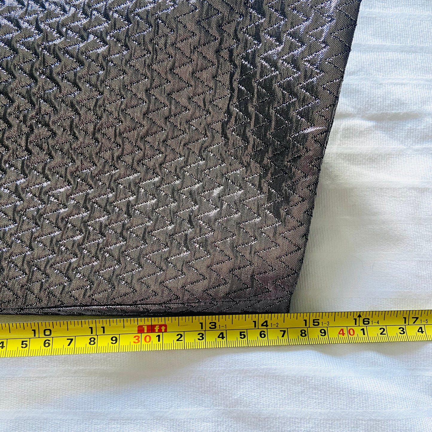 Jaeger (M&S) | Silver Grey | Metallic Chevron-Textured Fabric | Bomber Jacket | Size 18 | NEW | RRP £135