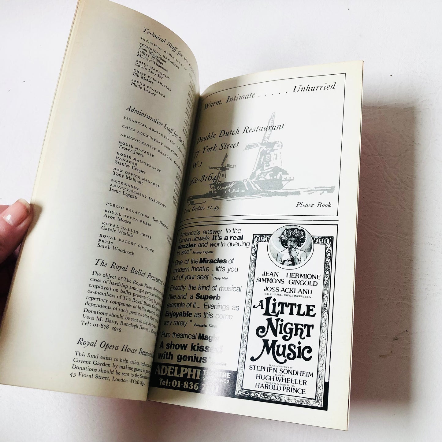 16x Royal Opera House Covent Garden London Programmes Bundle Lot Retro 1970s