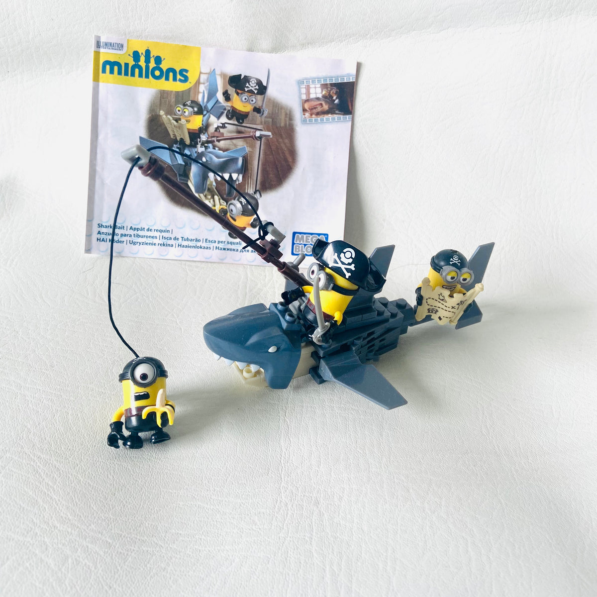Mega Bloks | Minions Despicable Me | Shark Bait Building Set | 2015 (CNF54) | 100% Complete with Instructions & Figures
