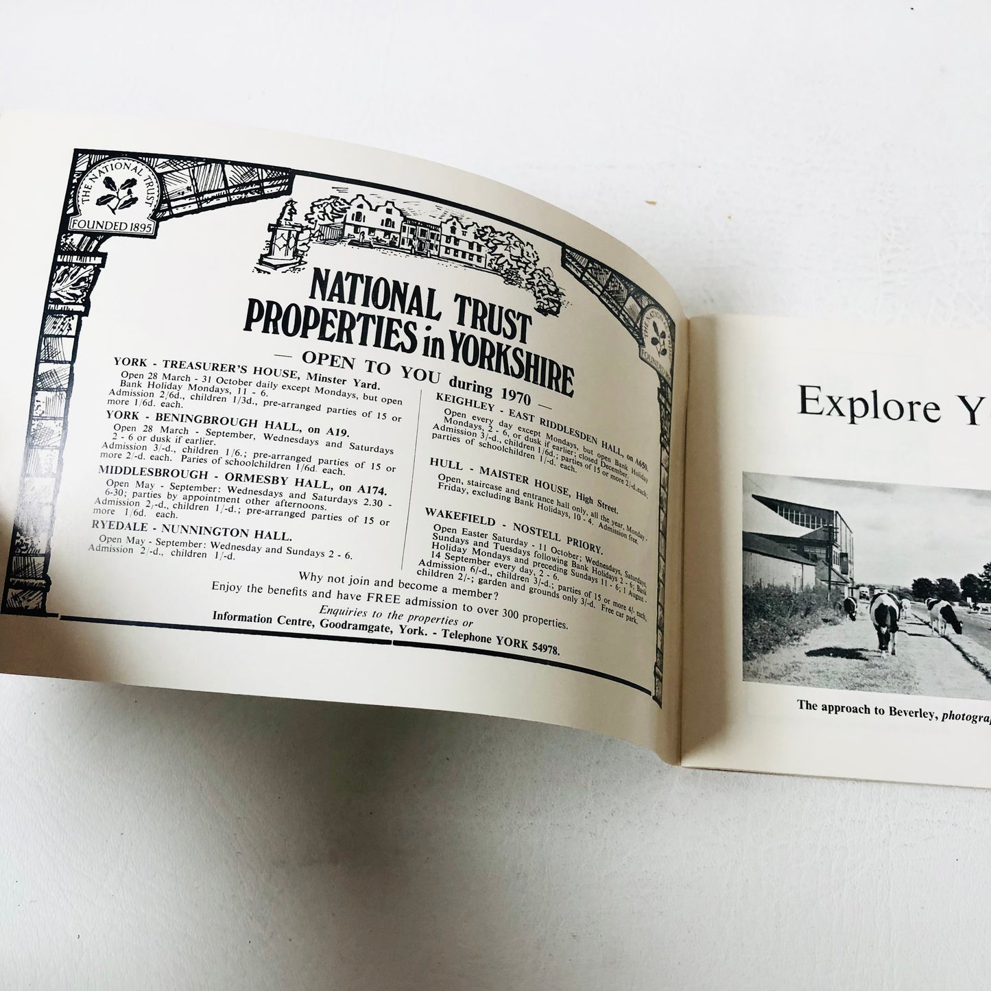Vintage UK Road Trip Guide: Explore Yorkshire by Car (1970) by Dalesman Booklet