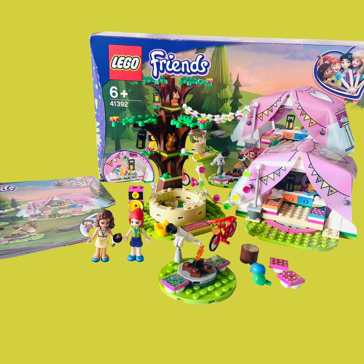 LEGO Friends: Nature Glamping (41392) 100% Complete with Instructions & Minifigures & Box