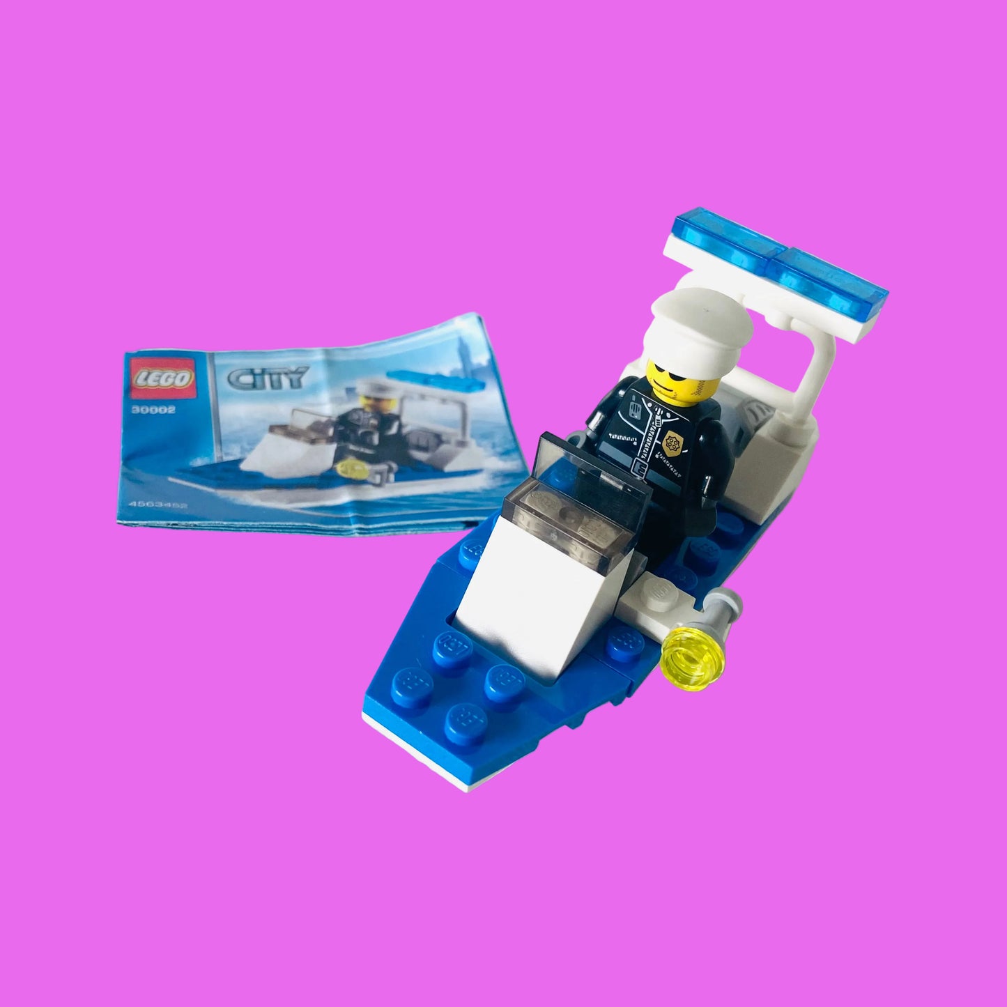 LEGO City: Police Boat (30002) 100% Complete with Instructions & Minifigure
